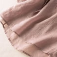 thumbnail image 5 of Yuncity Linen Shirt Women Solid Color Cotton Vintage Embroidery Clothing Loose Thin T Shirt Top M-3Xl, 5 of 5