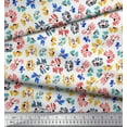 thumbnail image 3 of Soimoi Poly Georgette Fabric Flower Artistic Printed Fabric 1 Yard 42 Inch Wide, 3 of 3