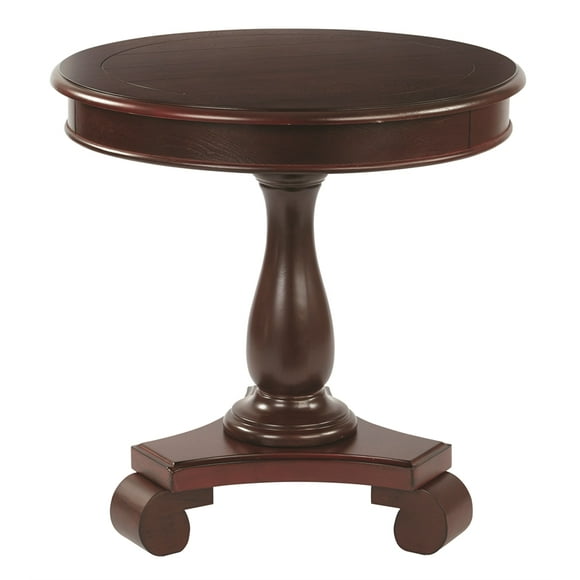 INSPIRED by Bassett Avalon Round Accent Table, Vintage Wine