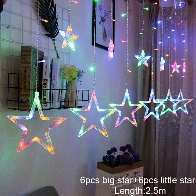 Guirnalda de luces LED para decoración del hogar, bolas de Navidad para decoración de dormitorio, Año Nuevo, 2024 V, 110V, enchufe europeo y estadounidense, 220