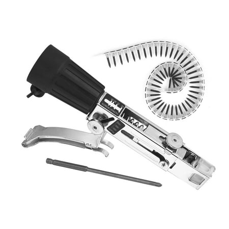 

Eccomum Automatic Chain Nail Adapter Power Drill Attachment With Screws Woodworking Tool Auto Feed Screwdriver Tape Chain Nail Adapter for Nail Electric Drill