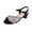 Black, variant on Jenna Women's Wide Width Glittery Dress Heeled Sandals