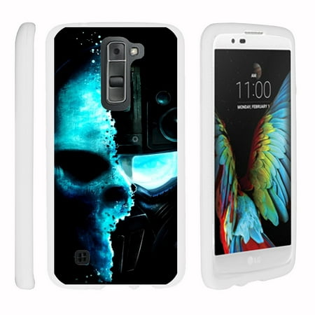 LG K8 K350N, D350N | Phoenix 2 K371 | Escape 3 K373, [SNAP SHELL][White] 2 Piece Snap On Rubberized Hard White Plastic Cell Phone Case with Exclusive Art - Baseball