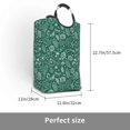 thumbnail image 3 of KLL Green Christmas Laundry Hamper,Large Canvas Fabric Lightweight Storage Basket Toy Organizer Dirty Clothes Collapsible Waterproof, 3 of 6