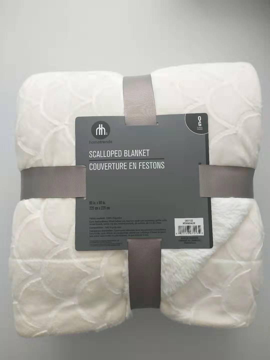 hometrends Scalloped Blanket