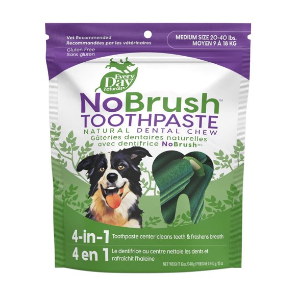 Gateries dentaires naturelles avec dentifrice NoBrush