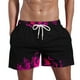 thumbnail image 2 of Puntoco Pantalones Cortos Con Estampado Hawaiano Para Hombre, Pantalones Cortos Con Bolsillo Y Cordón, Color M, 2 of 5