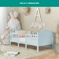 thumbnail image 2 of Dream On Me Portland 3 in 1 Convertible Toddler Bed, Sky Blue, 2 of 23