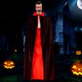thumbnail image 4 of Fiudx Liquidación de ahorros de verano Fantasma colgante de Halloween, decoración de terror, sensor activado por voz, sonido brillante, capa chupasangre, cabeza de goma, disfraz espeluznante, 4 of 7