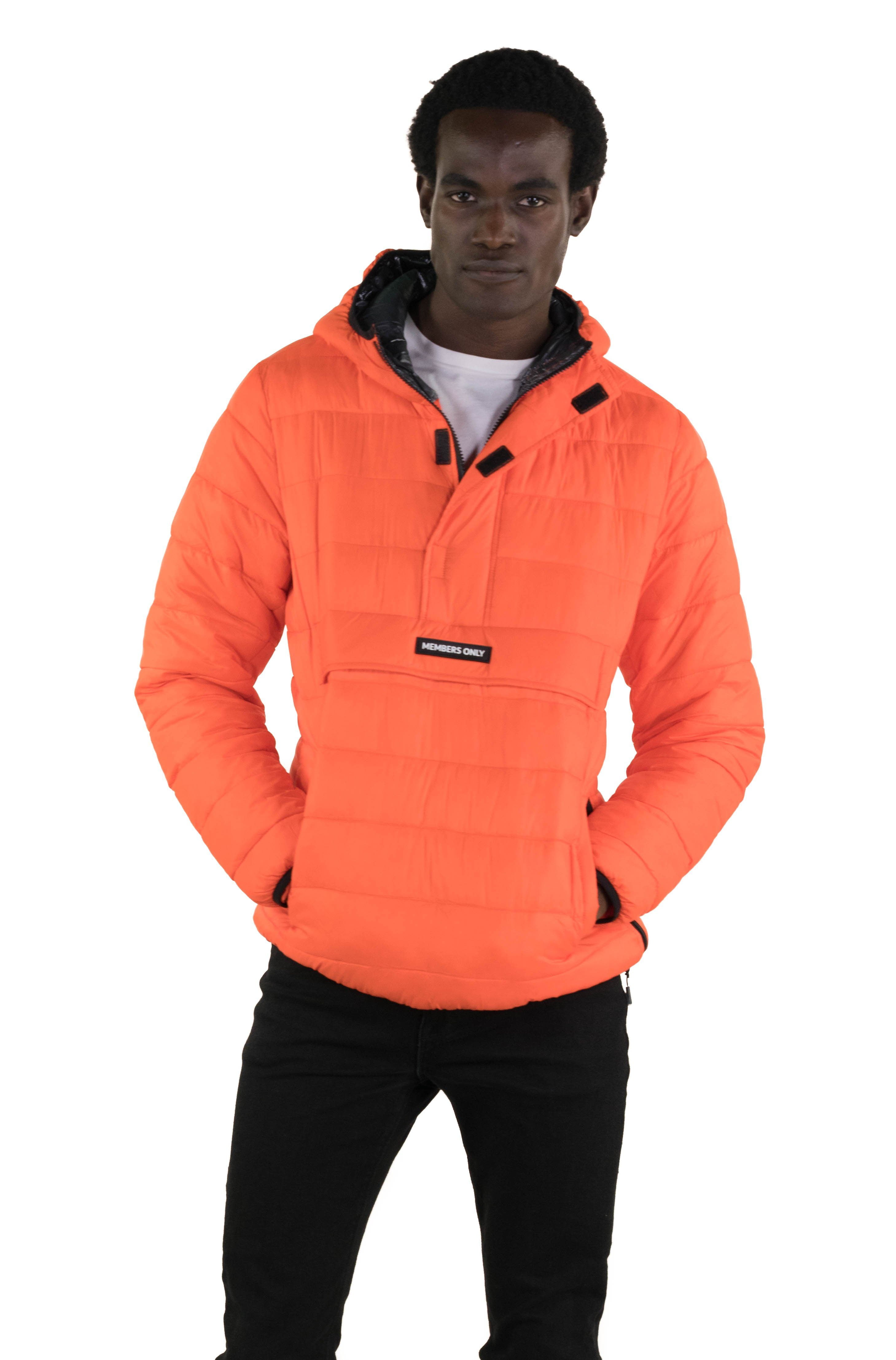 black half puffer jacket