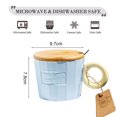 thumbnail image 2 of Taza de café de cerámica de 320ml, taza de té para oficina y uso doméstico, con tapa y cuchara, 2 of 5