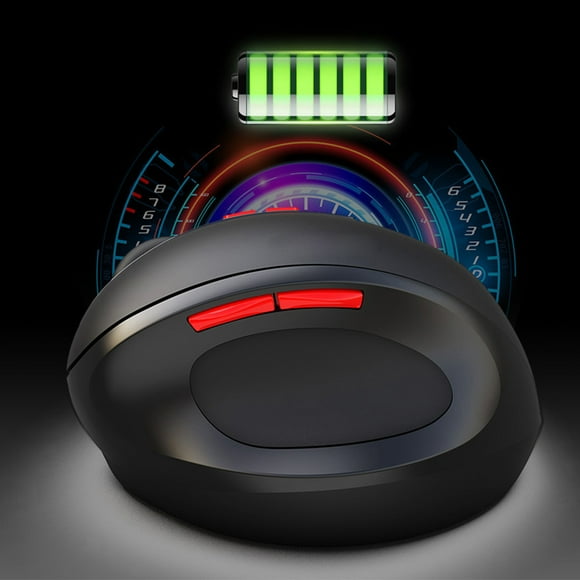2.4G Wireless Mouse, Rechargeable Ergonomics Design Plug And Play Vertical USB Mouse, For