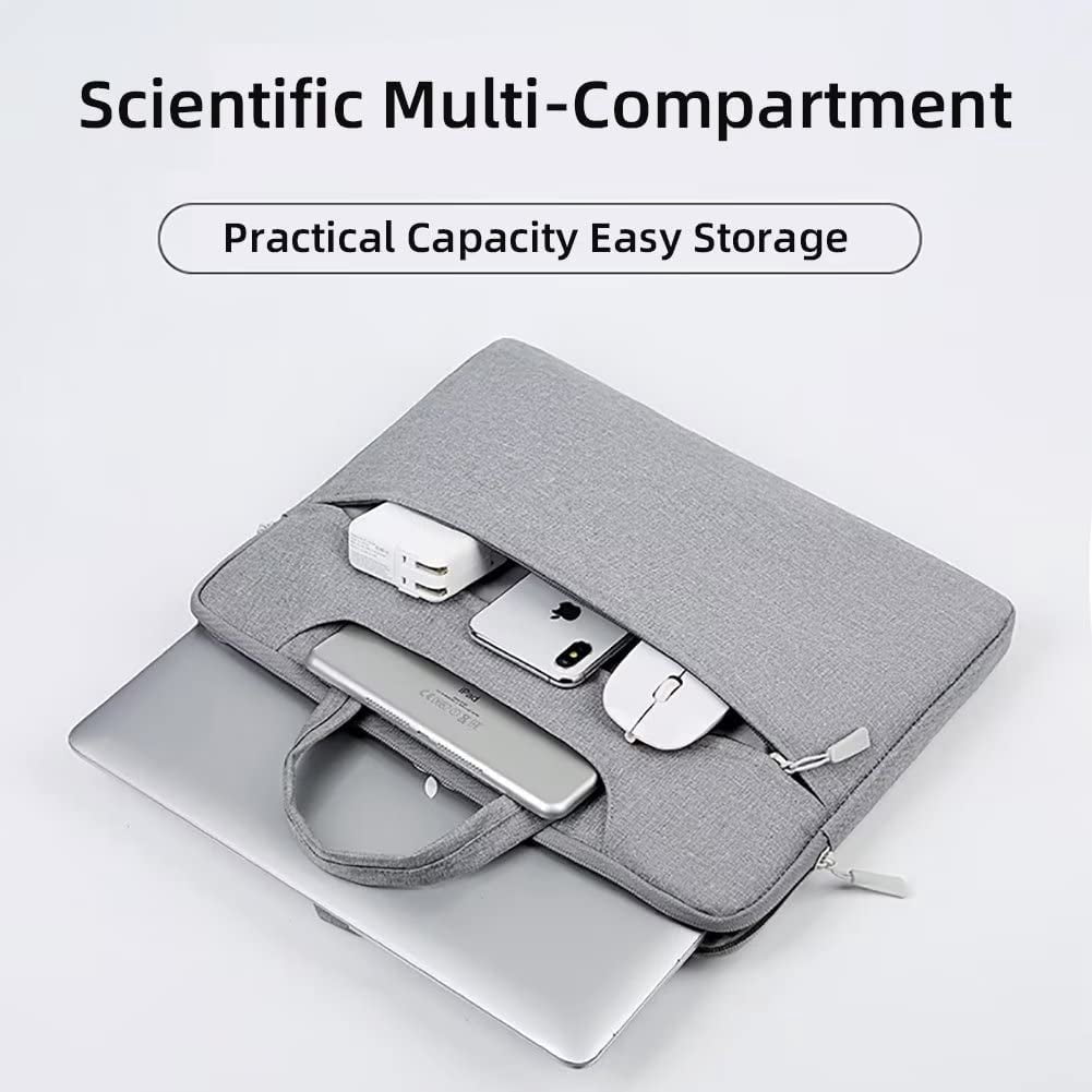 JUYGO Briefcase for Men Women Business Laptop Document Handbag Lightweight Computer Shoulder Bag Waterproof Messenger Bag