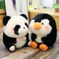 thumbnail image 5 of HUASHENG Jouets Rond Rolly Animal en Peluche Lapin Dragon Mignon Animal Panda Poupée Pingouin Jouet en Peluche Hamster Poupée Poupée, 5 of 5