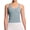 Denim Blue, variant on Women's Longline Sports Bra Wirefree Padded Workout Yoga Tank Top
