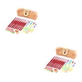 thumbnail image 2 of Matsuzay Juego de agujas de ganchillo, herramientas de costura para tejer, puntada de tijera DIY Tipo 1 2Conjunto, 2 of 6