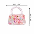 thumbnail image 2 of Squishy Mini Handbag Stress Relief Squeeze Toy, Transparent Glitter Filled Purse Shaped Sensory Fidget Toy for Kids Adults, Soft Decompression Hand Toy for Party Favor Gift, 2 of 4