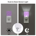 thumbnail image 3 of Honeii Lilac Glittering Print LED Night Light with Light Sensor, Night Lights Plug Into Wall,Ideal for Bedrooms and Hallways-UK, 3 of 7