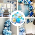 thumbnail image 4 of Juego de 60 globos blancos, dorados y azules, globos de látex para decoración., 4 of 5