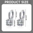 thumbnail image 3 of Small Fresh Square Zircon Earrings Simple Sweet Full Earrings Earrings Earrings, 3 of 9