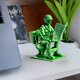 thumbnail image 5 of Figuras de acción de soldados verdes divertidos, soldados militares clásicos, miniestatua de soldado novedosa para decoraciones de escritorio y fiestas con temática militar., 5 of 6