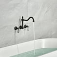 thumbnail image 6 of sumerain Vintage Tub Faucet Wall Mount Bathtub Filler Oil Rubbed Bronze, 8 Inches Center, 6 of 13