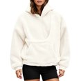 thumbnail image 2 of WULMLEO Pet Pouch Hoodies for Women Cat and Dog Pouch Hoodie Sweatshirt Oversized Comfy Pullover with Large Pockets Beige 2XL, 2 of 7