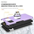 thumbnail image 3 of TECH CIRCLE Heavy Duty Case For Google Pixel 9 Pro/Pixel 9, Dual Layer Hybrid Rugged Protective Cover With 360° Ring Kickstand Magnetic Car Mount for Google Pixel 9 Pro/Pixel 9 6.3" 2024,Purple, 3 of 7