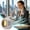 White, variant on Clip On Bladeless Wearable Fan USB Rechargeable 3 Speed Silent Neck Fan Strong Airflow, Hands Free Clip Cooling Fan 360 Degree Air Circulation Safe Design, Office Stroller Travel Outdoor Use