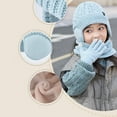 thumbnail image 3 of Kids Winter Hat Gloves Scarf Set Beanie with Fleece Lined Warm Touch Screen for Boys Girls Christmas Gift, 3 of 5