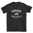 thumbnail image 1 of Monson Massachusetts Patriot Men's Cotton T-Shirt, 1 of 1