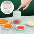 thumbnail image 4 of Matsuzay Triturador eléctrico de ajo y pimienta, molinillo portátil de acero inoxidable, herramienta de molienda, triturador de verduras, Cocina y Comedor Rosado, 4 of 6