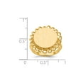 thumbnail image 5 of 14K Yellow Gold Ring Band Signet 14.5x15.0mm Open Back, Size 6, 5 of 5
