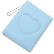 Small Photo Album Heart Scrapbook Kids Baby Albums Card Books Sky-blue