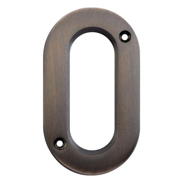Número 0 Hy-Ko Bronce Decorativo Para Fachadas 10.16Cm
