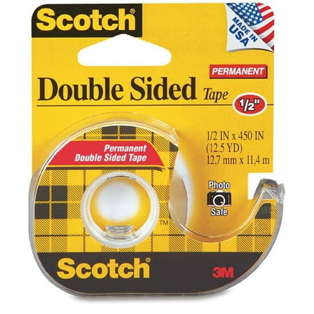 Scotch 1/2" x 250" Double Stick Tape 9-Pack