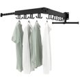 thumbnail image 2 of CNKOO Clothes Drying Rack 2/3 Fold Collapsible Clothes Hanger Wall-Mounted Retractable Laundry Drying Rack with Extension Rod, 2 of 11