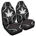 thumbnail image 2 of Chririnla Silver Metal Maple Leaf Print Front Only Car Seat Cover for Women Men, Washable Soft Thin Vehicle Seat Protector for Auto Sedan SUV Truck Accessories Set of 2, 2 of 7