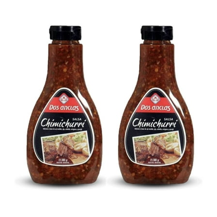 Dos Anclas Chimichurri (Pack of 2, 380 g) Traditional Argentinian Steak & Marinade