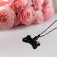 thumbnail image 5 of Collar con colgante Yashi hueso de pata de perro joyería conmemorativa negro y blanco, 5 of 5