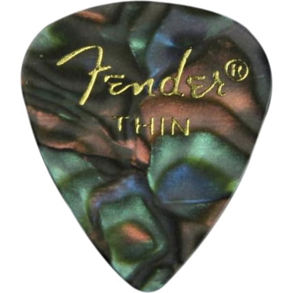 Fender 351 Shape Premium Picks, 12 Pack, Abalone, Thin