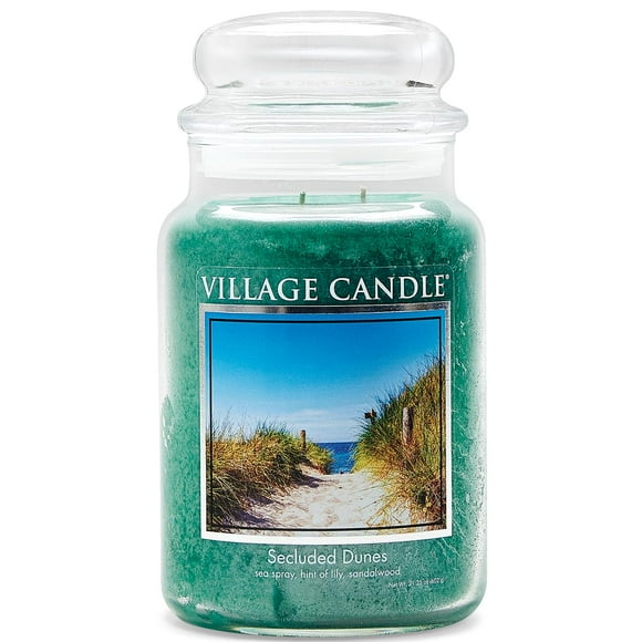 Village Candle Dunes Intérieures 26 oz Bougie Parfumée en Pot de Verre, Grand