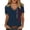 Blue, variant on Conairie Womens Patriotic Shirts Loose Crew Neck Short Sleeve 4th of July T Shirt With Letter Print Basic Work Tee Vacation Clothes Blue L