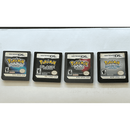 4 pcs Pokémon: Diamond, Black, Pearl, Soul Silver Edition (Nintendo DS)-Video Game Brand New Rating:E-Everyone