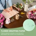 thumbnail image 4 of Uxcell Flower Wrapping Paper Iridescent Double Sided Florist Bouquet Packaging Solution Light Green, 4 of 7