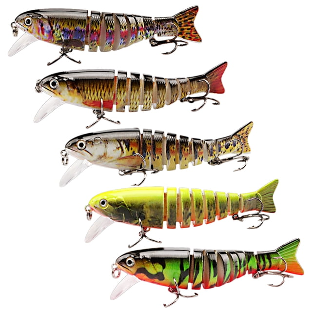 Sinking Wobblers Fishing Lures Jointed Crankbait Swimbait 8 Segment Hard