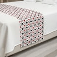 thumbnail image 2 of Casino Bed Runner, Poker Cards Advertising Holidays Getaways Tourist Destinations Pleasure Art Print, Decorative Accent Bedding Scarf for Hotels Homes and Guestrooms, Queen, Red Black, by Ambesonne, 2 of 2
