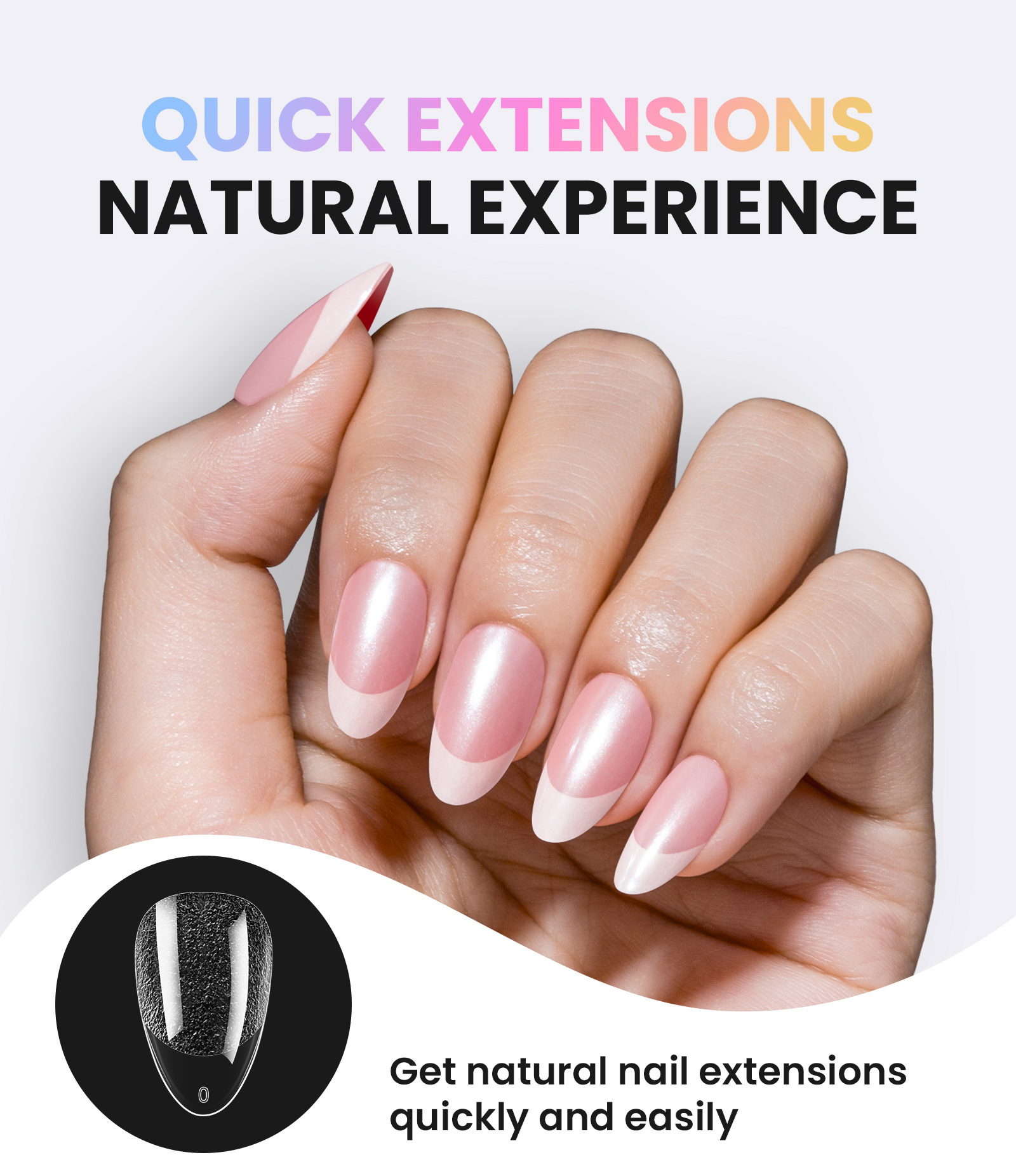 MelodySusie Short Almond Nail Tips 600-Piece Set photo 5