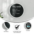 thumbnail image 3 of Flash Furniture Canterbury Set of 2 Wall Mounted Magnetic Chalkboard Whitewash 12" (HGWACHKCIR122WW), 3 of 9