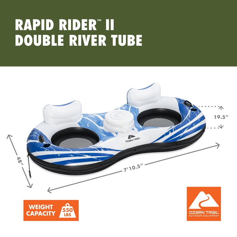 Ozark Trail Rapid Rider Double Tube - 2-Person River Tube